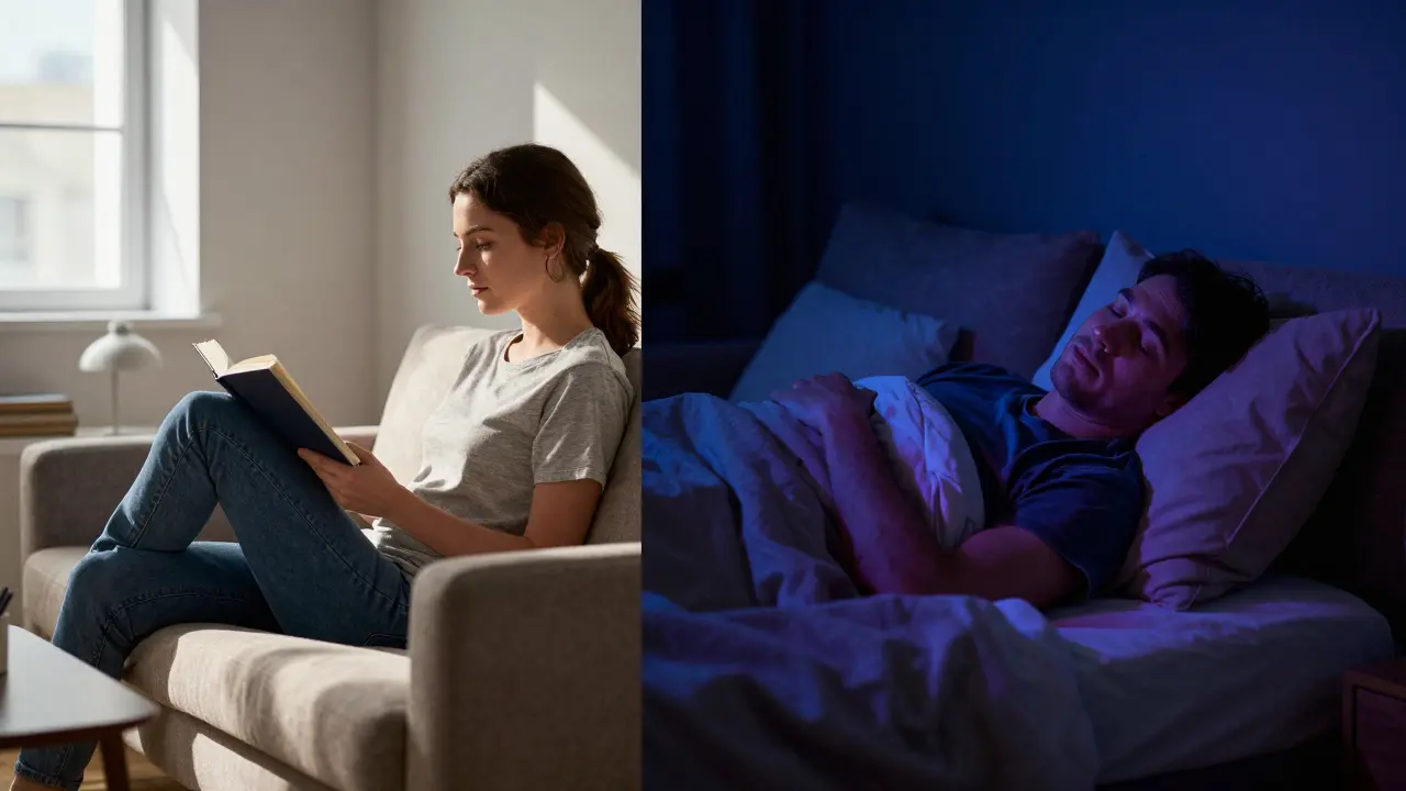 Rozdílné účinky: denní relaxace versus noční sedace kanabinoidů